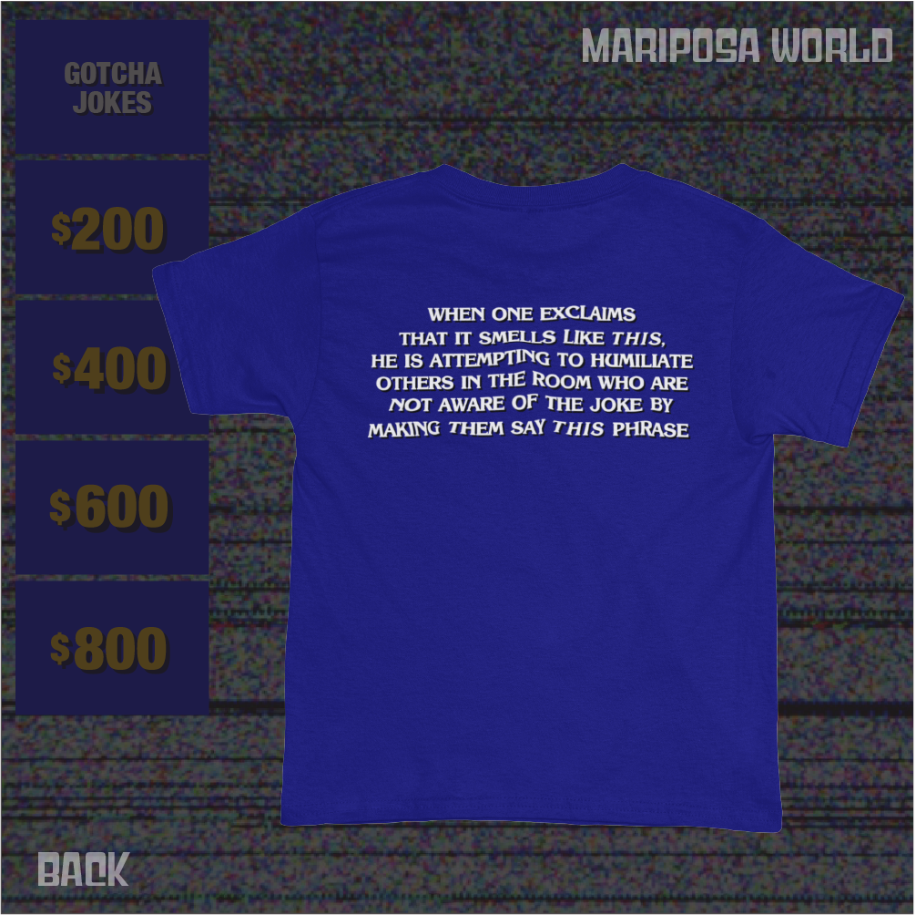 "What is 'Up Dog'?" Jeopardy Tee